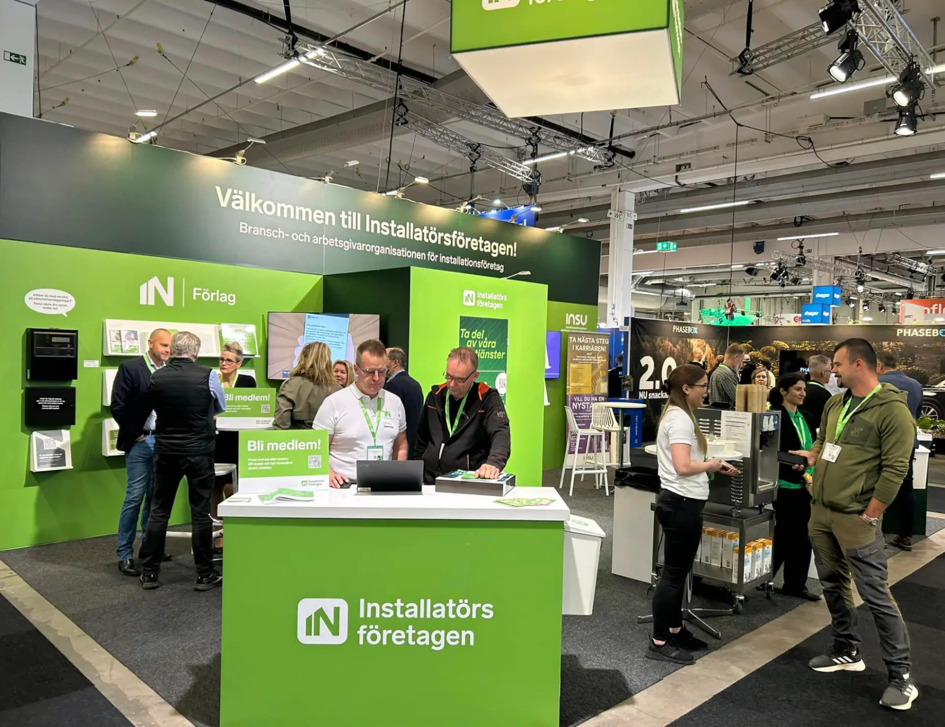 Installatörsföretagens monter på Elmässan